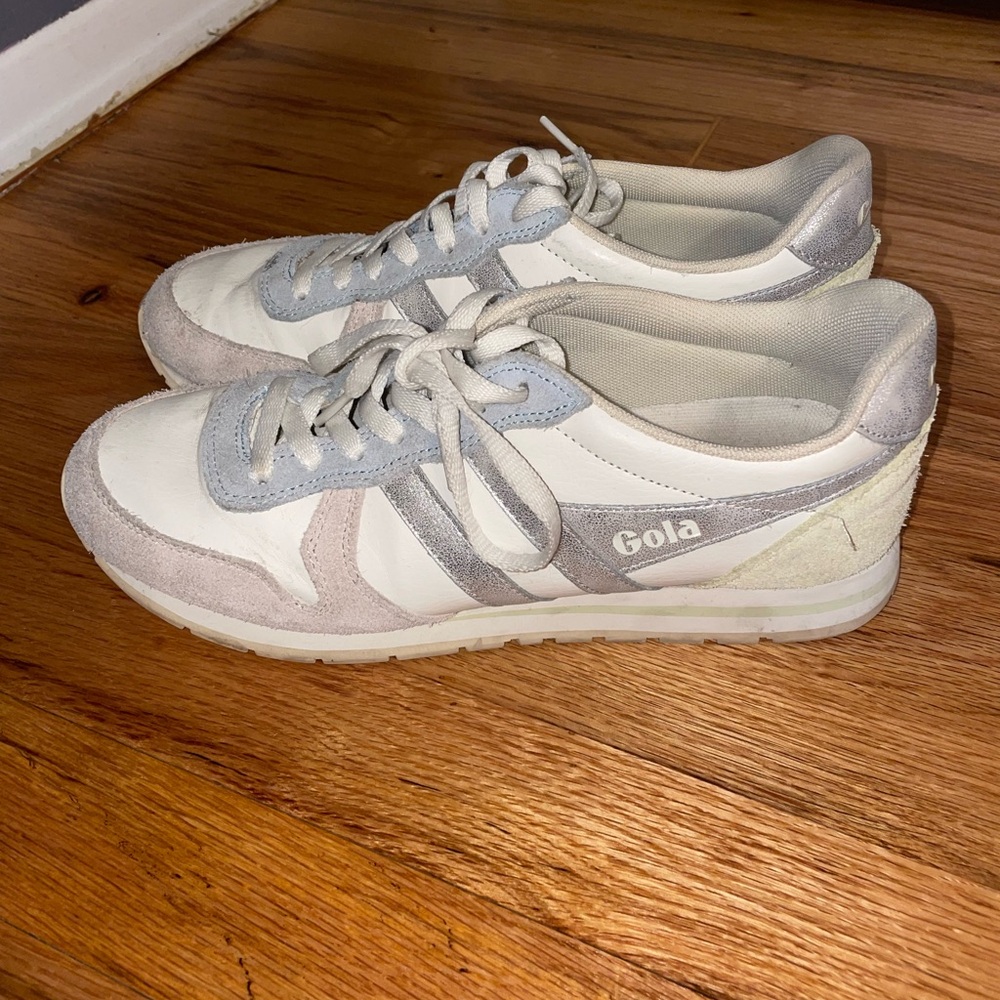 Gola Women's Cream and Gray Sneakers